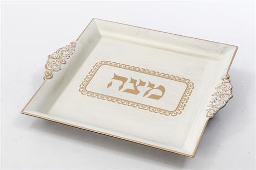 מגש למצה ענתיק - 30x26x4 - דגם 1