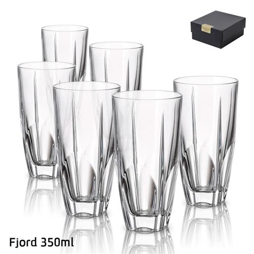 סט 6 כוסות שתיה FJORD 350ml קריסטל בוהמיה