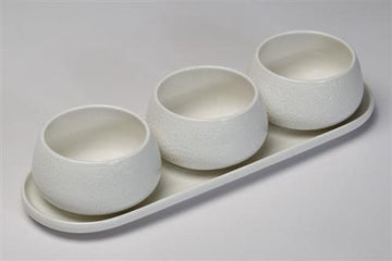 מגש ושלושה בולים SPECIAL WHITE