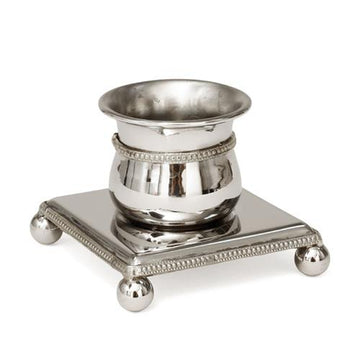 מלחיה פתוחה QUEENAN NICKEL בצבע זהב 9x9x7 בעיצוב איכותי לבית ולאירוח