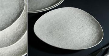 צלחת עיקרית סדרת Simple White פורצלן New Bone China - 29×25×2.5