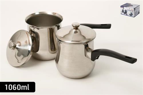 זוג קומקומי נירוסטה + מכסה 1060ml לבית שאוהב פרטים יפים ושימושיים