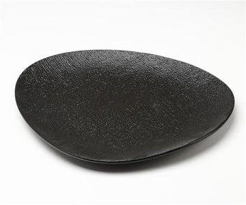 צלחת עיקרית סדרת Simple Black פורצלן New Bone China - 29×25×2.5