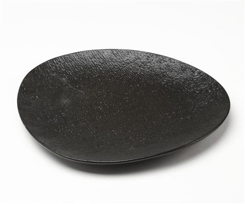 צלחת עמוקה סדרת Simple Black פורצלן New Bone China - 23×20×2.2 - 23X20X2.2