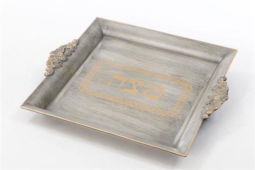 מגש למצה ענתיק - 30x26x4 - דגם 3
