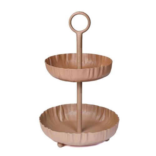 קברט 2 קומות מתכת – חום חמרה – 25X25X40