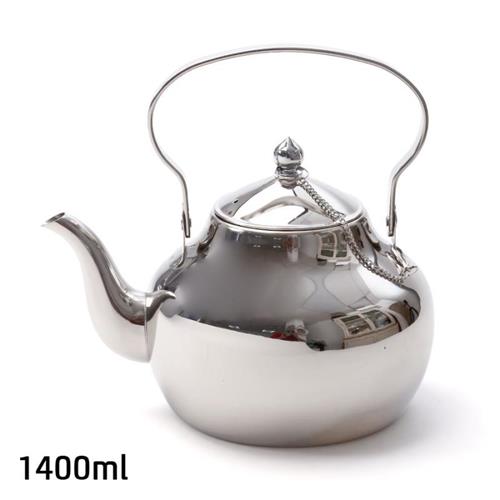 קומקום תה נירוסטה DREAM CHEF בצבע ניקל 1400ml סט מעוצב להגשה ולאירוח