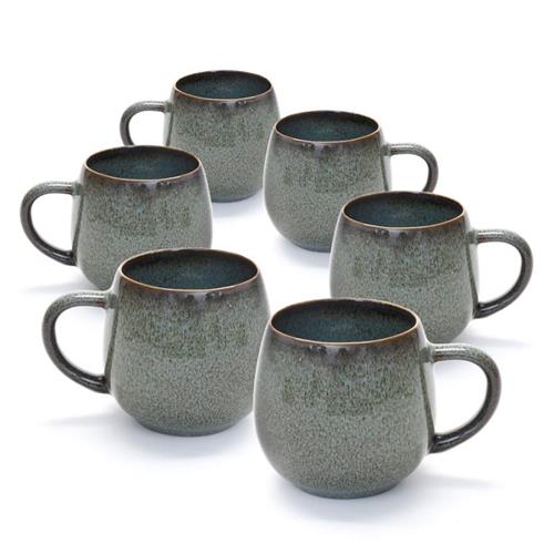 מאגים חבית STONE WARE MADRIO – סט 6/12/18 – ירוק