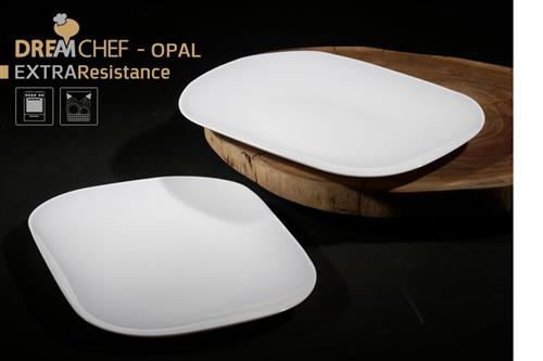 כלי שולחן OPAL זכוכית מחוסמת – סדרה קלאסית – צלחת הגשה מלבנית
