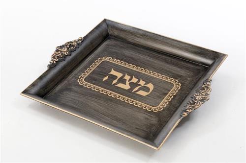 מגש למצה ענתיק - 30x26x4 - דגם 2