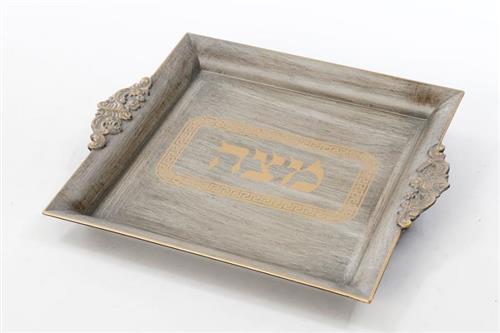 מגש למצה ענתיק - 30x26x4 - דגם 6