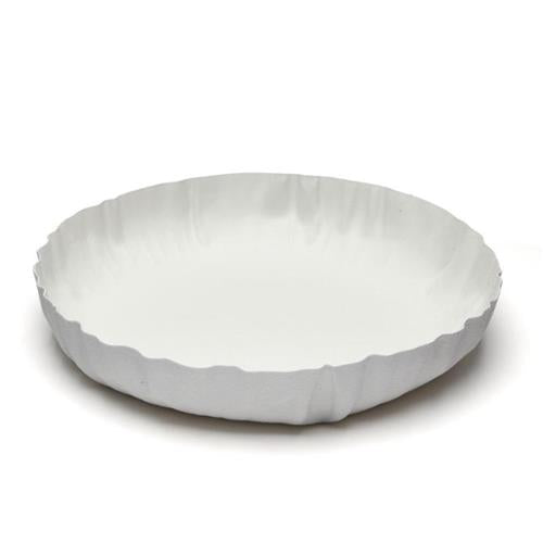 קערה לפירות מתכת שמנת – 30x30x5.5