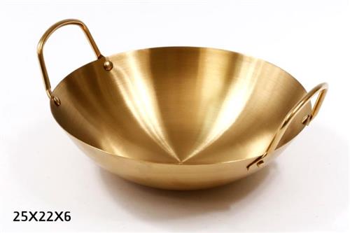 קערת הגשה DREAM CHEF נירוסטה זהב – 25X22X6