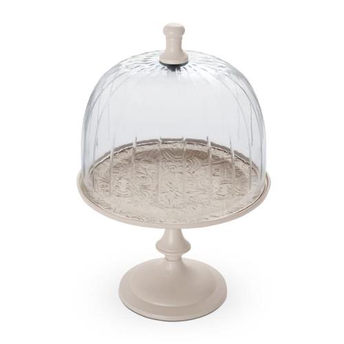 פעמון עוגיות על רגל בראס MARRAKECH בגוון מוקה – 21x21x32