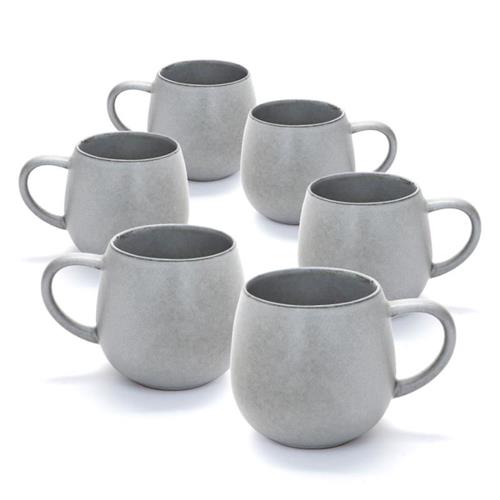 מאגים חבית STONE WARE MADRIO – סט 6/12/18 – אפור