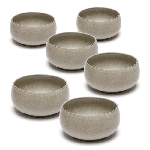 סט 6 בולים STONE WARE MADRIO – אפור – 15X15X8