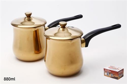 זוג פינג'נים נירוסטה זהב מכסה DREAM CHEF – 880ML