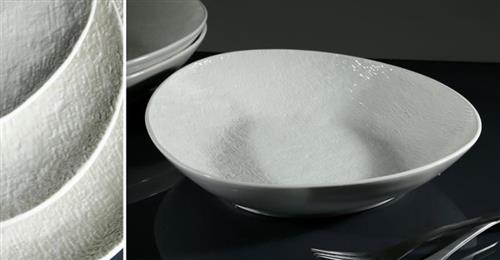 קערת סלט סדרת Simple White פורצלן New Bone China - 31×28×6 - 31X28X6