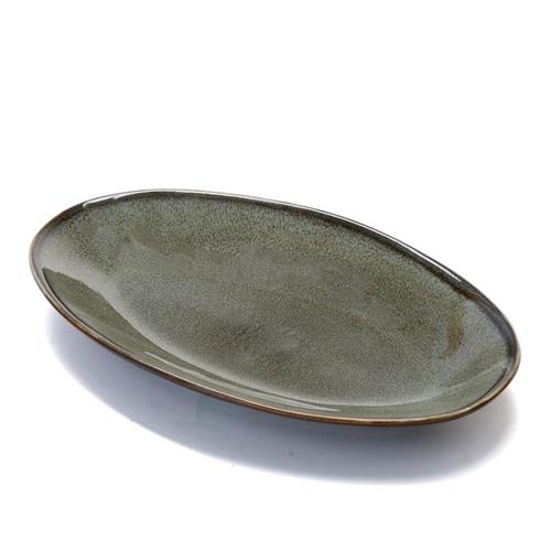 פלטה אובלית STONE WARE MADRIO – ירוק – 25X14.5