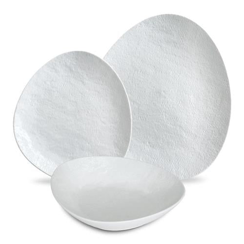 מערכת אוכל 18 חלקים פורצלן New Bon China לבן