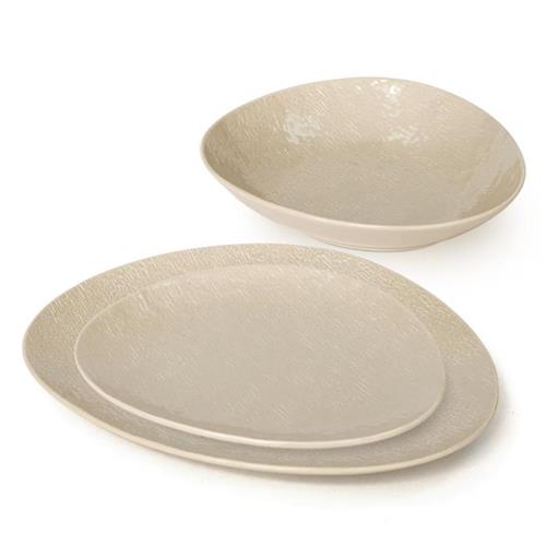 מערכת אוכל 18 חלקים פורצלן New Bon China מוקה