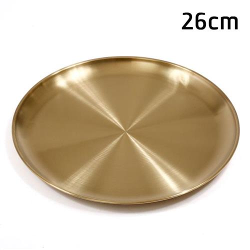 צלחת הגשה DREAM CHEF נירוסטה זהב – 26X26X2