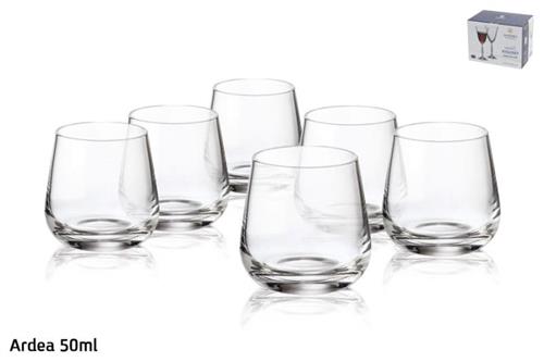 סט 6 כוסות ליקר 50ml Ardea קריסטל בוהמיה