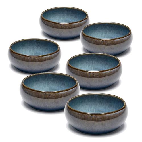 סט 6 בולים STONE WARE MADRIO – כחול – 12X12X5