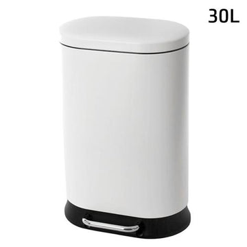 פח אשפה dream chef לבן מט טריקה שקטה 30L בחירה רב־שימושית לחלל מודרני