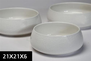 צלחת עמוקה למרק SPECIAL WHITE - 21×21×6 - 21X21X6