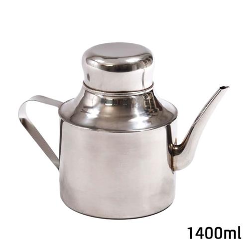קומקום תה נירוסטה DREAM CHEF בצבע ניקל 1400ml סט מעוצב להגשה ולאירוח