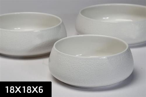 צלחת עמוקה למרק SPECIAL WHITE - 21×21×6 - 21X21X6