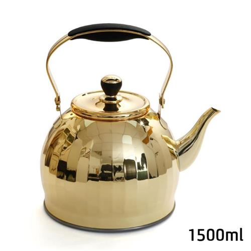 קומקום תה נירוסטה זהב DREAM CHEF 1500ml סט מעוצב להגשה ולאירוח