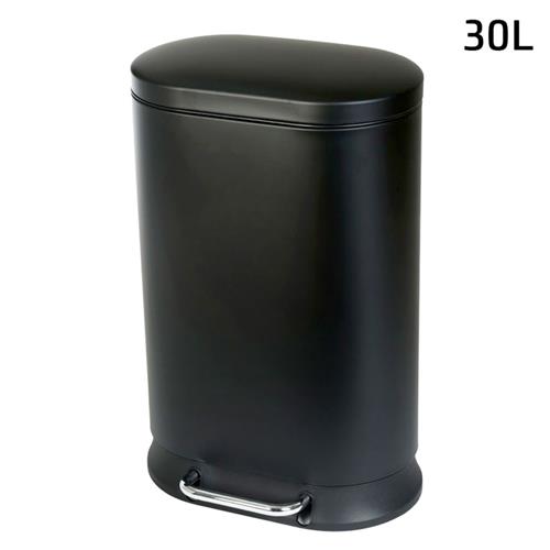 פח אשפה DREAM CHEF שחור מט טריקה שקטה – 30L