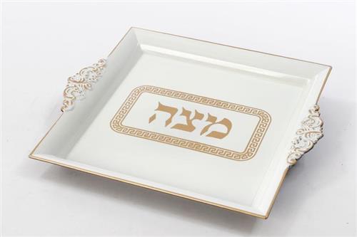 מגש למצה ענתיק - 30x26x4 - דגם 7