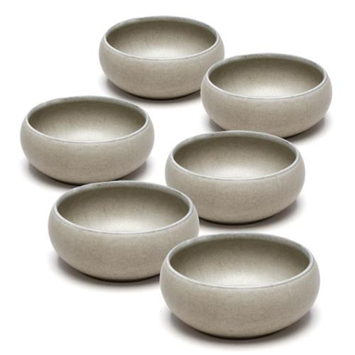 סט 6 בולים STONE WARE MADRIO – אפור – 12X12X5