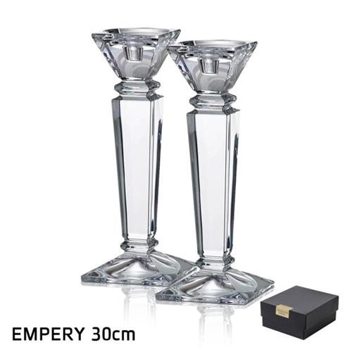 זוג פמוטי קריסטל בוהמיה EMPERY – 30 ס״מ