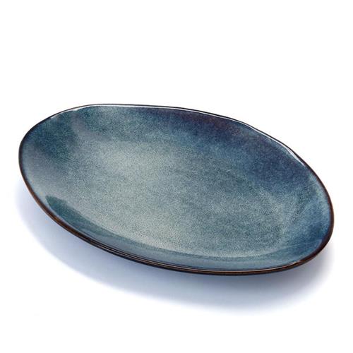 פלטה אובלית Stoneware BLUE - 25×15×3 - 25X15X3