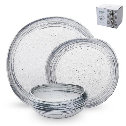 מערכת אוכל 18 חלקים SKY Stoneware - 28x27x3 22x21x3 16x15x8.5