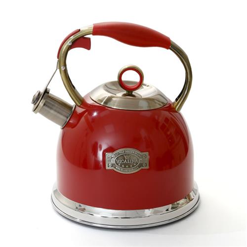 קומקום נירוסטה שורק DREAM CHEF אדום 3L לשימוש יומיומי ולאירוח נעים