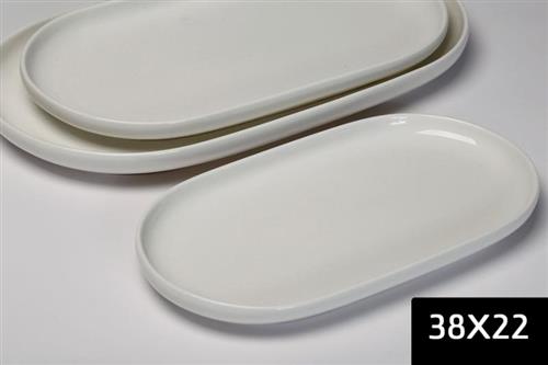 פלטה אובלית SPECIAL WHITE - 38×22 - 38X22