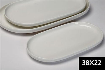 פלטה אובלית SPECIAL WHITE - 38×22 - 38X22