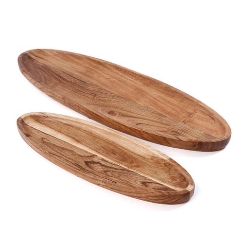 זוג פלטות הגשה ACACIA WOOD 53x18x2.5 38x13x2.5 ליצירת אווירה נעימה ומדויקת