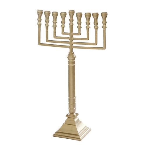 חנוכיה GOLD BRASS - 40x17x70 - דגם 2