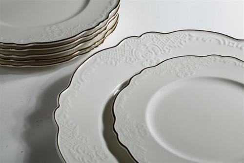 סט עוגה פורצלן NEW BONE CHINA בעיטור זהב – סט עוגה סט עוגה