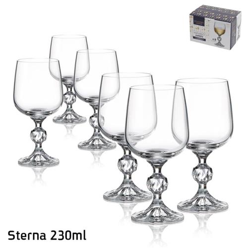 סט 6 גביעי יין STERNA בוהמיה קריסטל