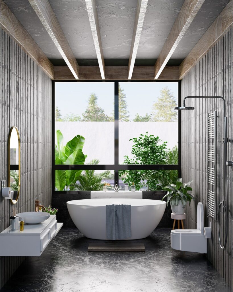 חדר מקלחת מודרני בי יוניק עיצוב הבית