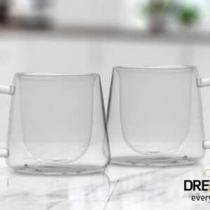 זוג מאגים DreamChef עשוי זכוכית שכבה כפולה 250ml