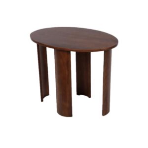 שולחן סלון בעיצוב יוקרתי עשוי עץ מנגו בגוון חום 61X41X50