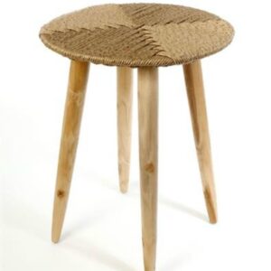 שולחן צד ייחודי עשוי עץ אקציה בגווני חום